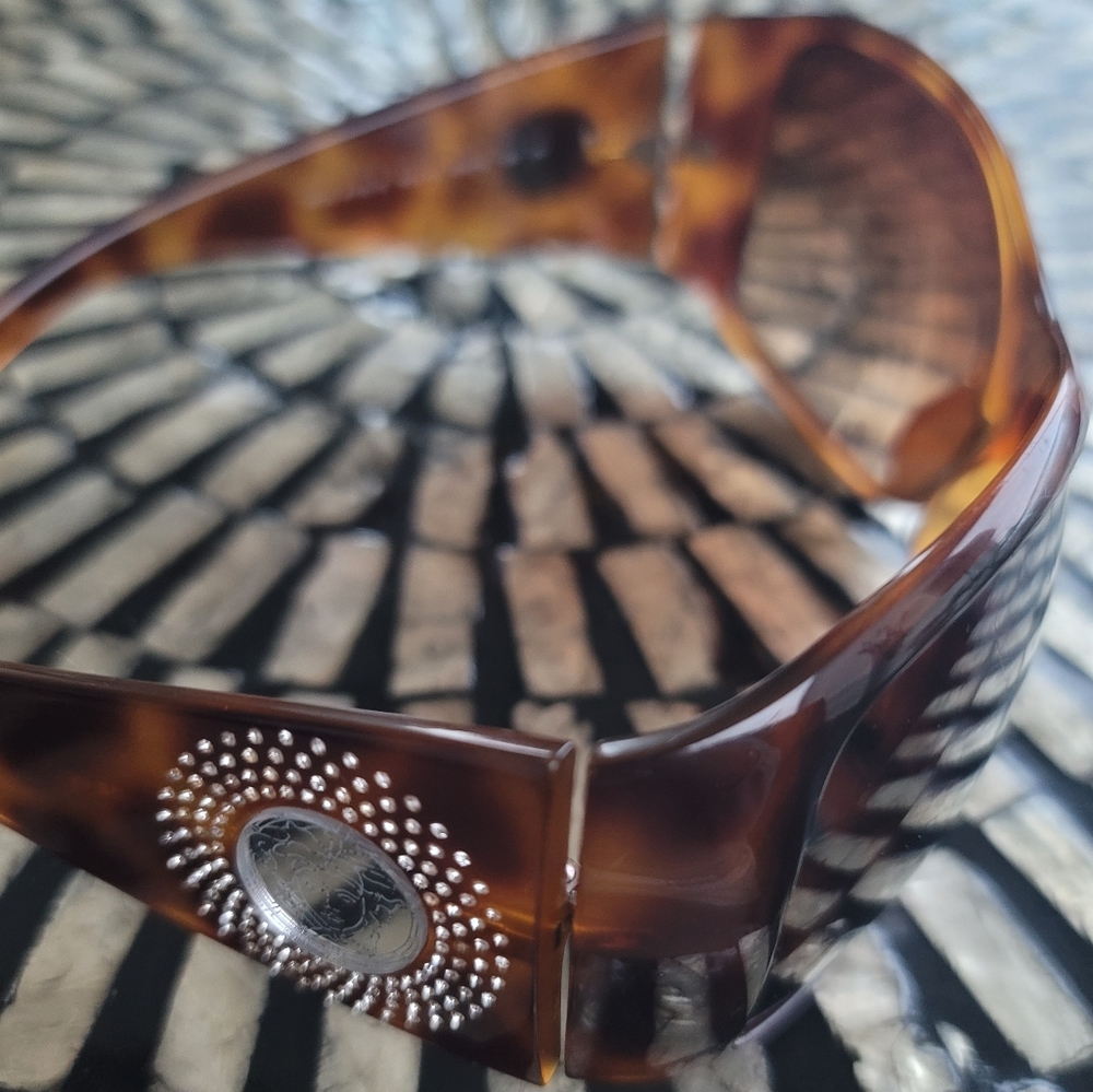 Versace Havana Brown Vintage Sunglasses